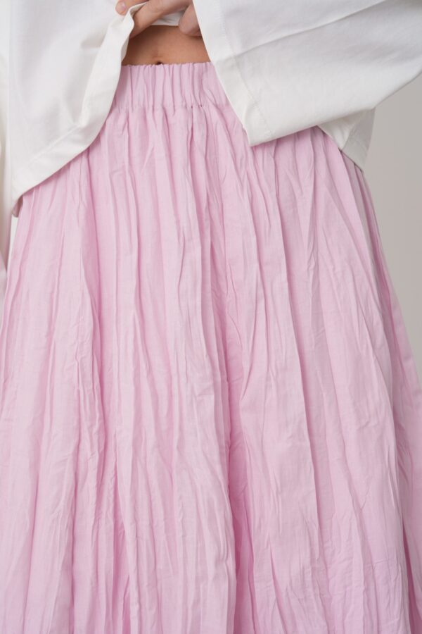 Ronda Baby Pink Pleated Skirt