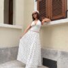 Polka White Skirt
