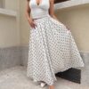 Polka White Skirt
