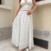Polka White Skirt