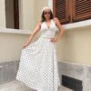 Polka White Skirt