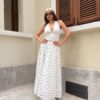 Polka White Skirt