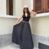 Polka Black Skirt
