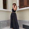 Polka Black Skirt