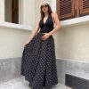 Polka Black Skirt
