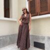 Polka Dark Brown Skirt
