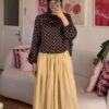 Polka Dark Brown Shirt