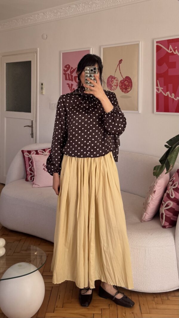 Polka Dark Brown Shirt