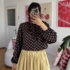 Polka Dark Brown Shirt
