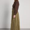 Ronda khaki Pleated Skirt