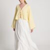 Ronda White Pleated Skirt