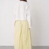 Ronda Butter Yellow Pleated Skirt