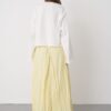 Ronda Butter Yellow Pleated Skirt