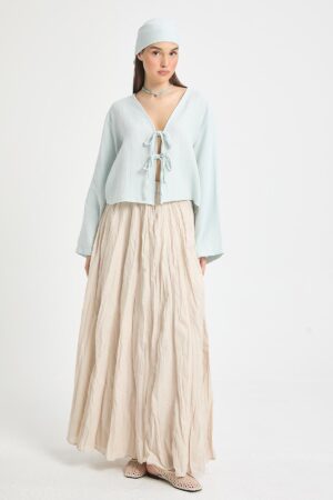 img_8503 Ronda Beige Pleated Skirt