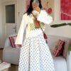Polka White Skirt