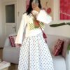 Polka White Skirt