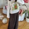 Polka Dark Brown Skirt