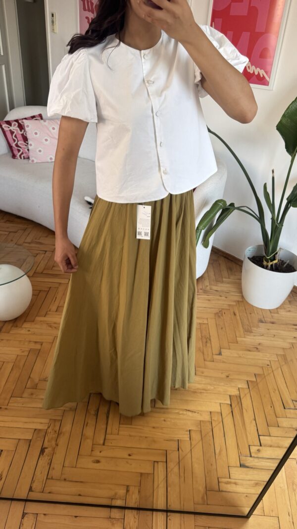 Rozella Belted Green Skirt