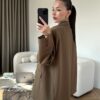 Ferya Oversize Beige Mink Blazer