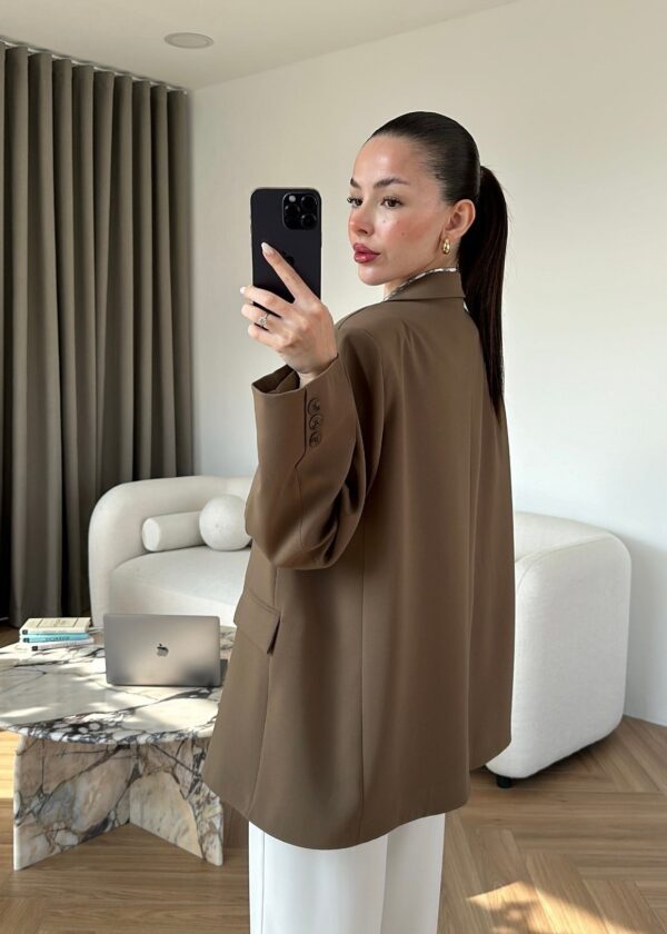 Ferya Oversize Beige Mink Blazer