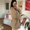 Fantazya Beige Tranchecoat