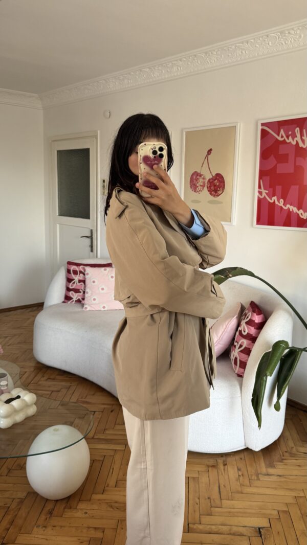 Fantazya Beige Tranchecoat
