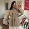 Fantazya Beige Tranchecoat