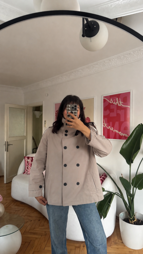 Margot Premuim Grege Trenchcoat