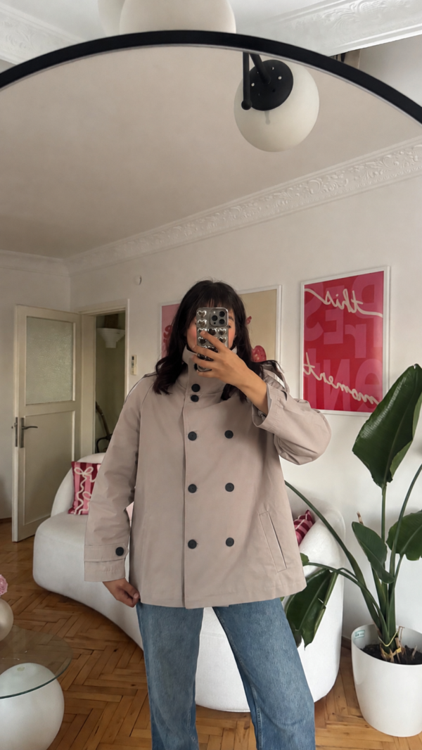Margot Premuim Grege Trenchcoat