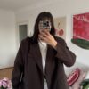 Ferya Dark Brown Oversize Blazer