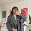 Foleska Premuim Dark Grey Long Trenchcoat