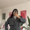 Foleska Premuim Dark Grey Long Trenchcoat