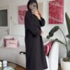 Foleska Premuim Dark Brown Long Trenchcoat